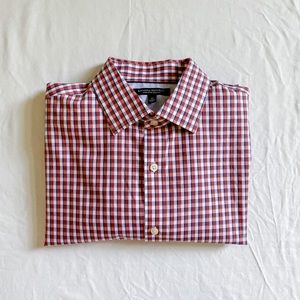 Banana Republic Plaid Non Iron Slim Fit Shirt (Medium)